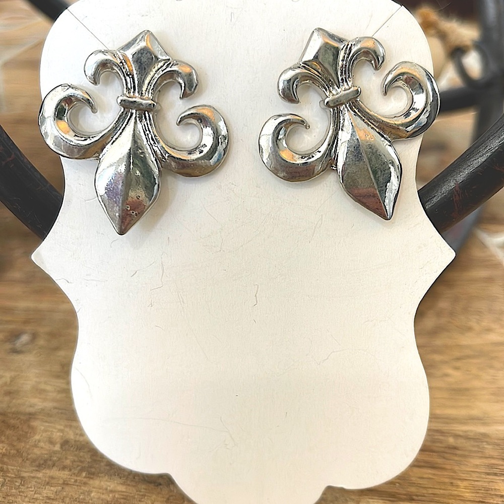 Silver earrings